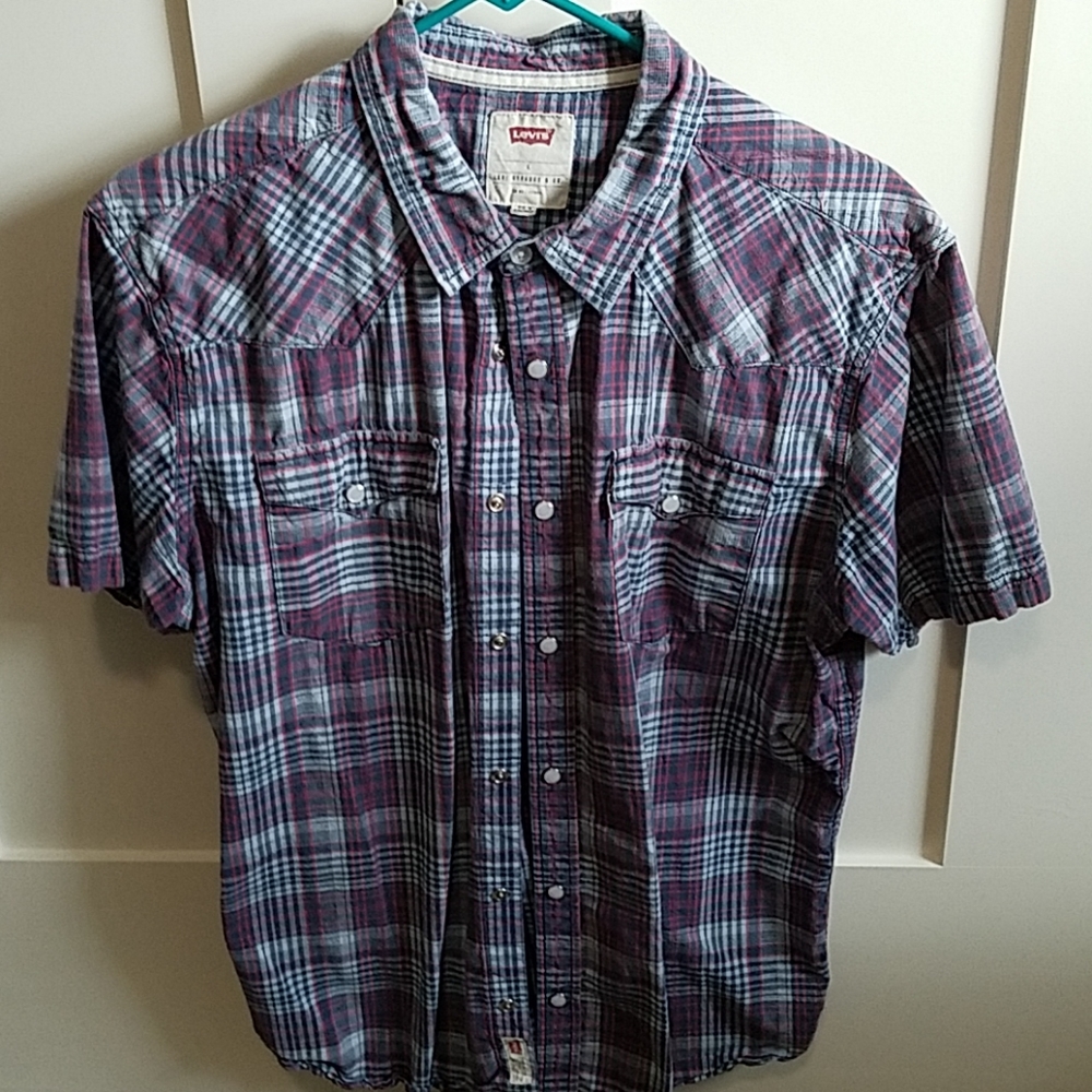 Levi's Short Sleeve Western Snap Button Shirt